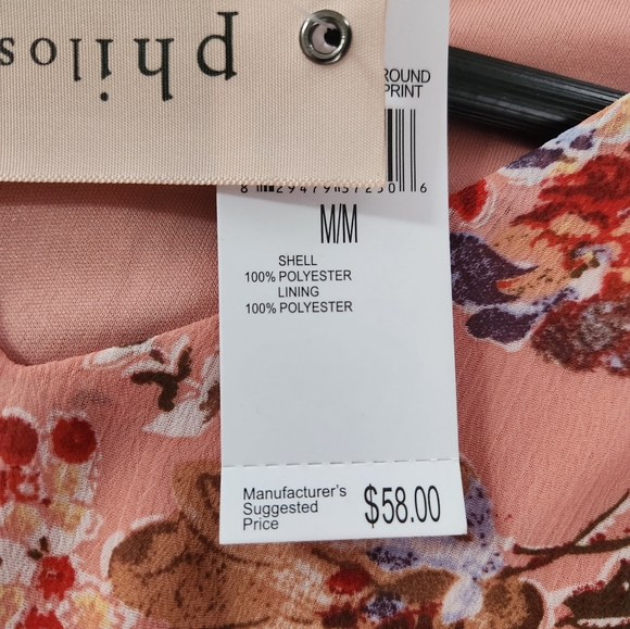 Philosophy long sleeve floral top - Picture 9 of 11